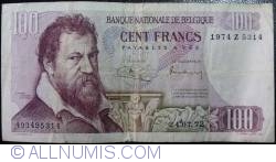 100 Franci 1972 (24. VII.) - Semnături Maurice Jordens/ Robert Vandeputte