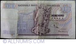 Image #2 of 100 Francs 1972 (24. VII.) - Signatures Maurice Jordens/ Robert Vandeputte