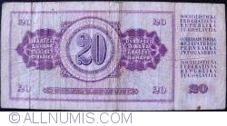 20 Dinara 1974 (19. XII.) - serie cu 7 cifre
