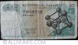 Image #2 of 20 Francs 1964 (15. VI.) - Signature Emiel Kestens