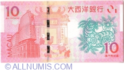10 Patacas 2015 - Year of the Goat - Banco Nacional Ultramarino