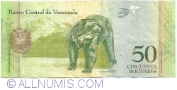 Image #2 of 50 Bolivares 2008 (19. XII.)