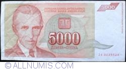 Image #1 of 5000 Dinara 1993 Replacement Note