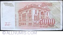 Image #2 of 5000 Dinara 1993 Replacement Note