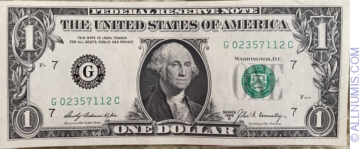 Image #1 of 1 Dolar 1969B - G