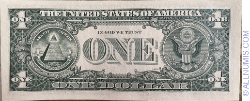 Image #2 of 1 Dollar 1969B - G
