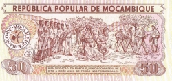 Image #2 of 50 Meticais 1980 (16. VI.)