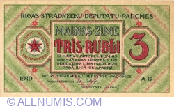 3 Rubli 1919