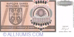 10,000,000,000 Dinara 1993