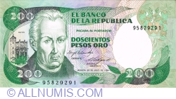 Image #1 of 200 Pesos Oro 1984 (20. XII.)