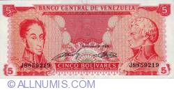 5 Bolivares 1989 (21. IX.)
