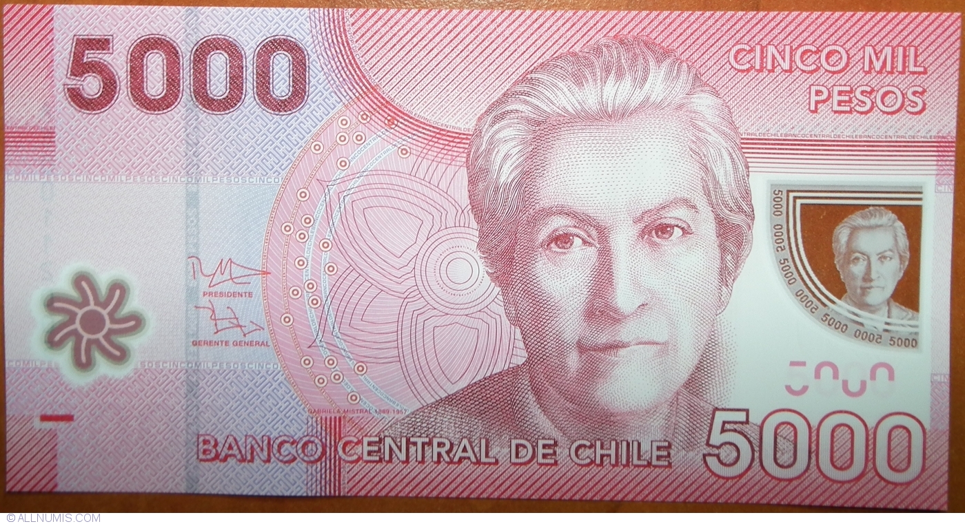 P-163a 5000 Chile 5,000 2009 Pesos Polymer UNC 