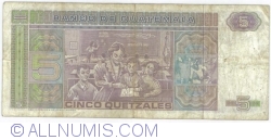 Image #2 of 5 Quetzales 1987 (07. I.)