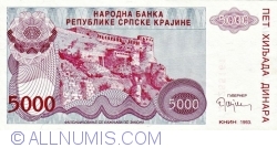 Image #1 of 5000 Dinari 1993