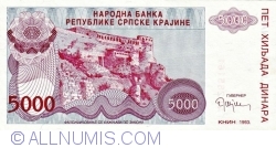 5000 Dinari 1993