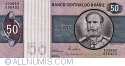 50 Cruzeiros ND (1980) - signatures Ernane Galvêas / Carlos Geraldo Langoni