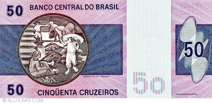 SET Brazil UNC 1;5;10;50 cruzeiros 1974-1980 P-191A-192-193-194