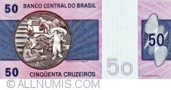 50 Cruzeiros ND (1980) - semnături Ernane Galvêas / Carlos Geraldo Langoni