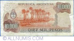 Image #2 of 10,000 Pesos ND (1976-1983) - signatures Pedro Camilo López / Julio C. González del Solar