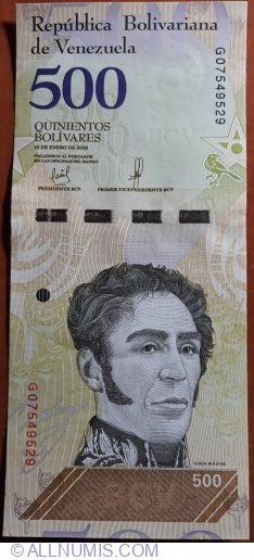 500 Bolivares 2018 (15. I.)