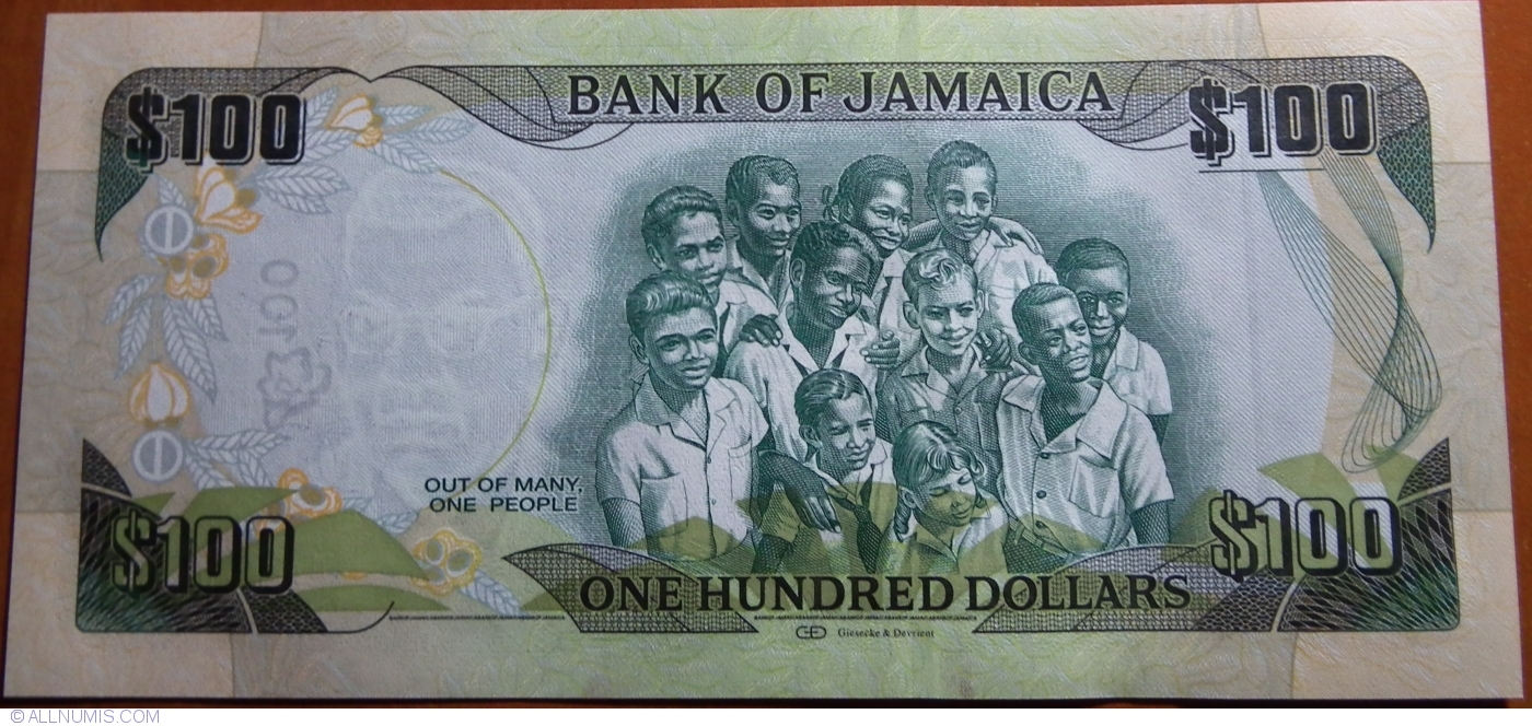 JAMAICA 100 DOLLARS 50TH COMM INDEPENDENCE 2012 P 90 UNC