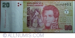 Image #1 of 20 Pesos ND(2003) - semnături Mercedes Marcó del Pont/ Amado Boudou