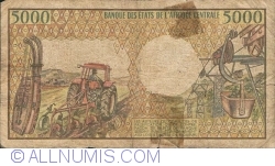 Image #2 of 5000 Francs ND(1984)