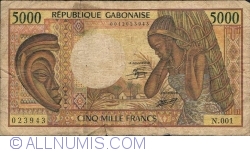 Image #1 of 5000 Francs ND(1984)