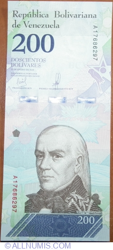 200 Bolivares 2018 (15. I.)