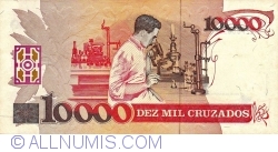 Image #2 of 10 Cruzado Novo on 10000 Cruzeiros ND(1990)