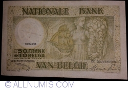 Image #2 of 50 Francs - 10 Belgas 1947 (28. III.)