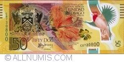Image #1 of 50 Dollars 2014 - 50 de ani de la înființarea Băncii Centrale a Trinidad&Tobago