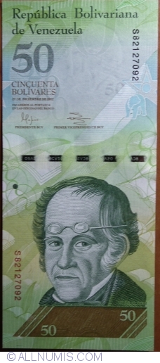 50 Bolivares 2012 (27. XII.)