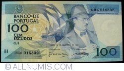 100 Escudos 1988 (24. XI.) - signatures José Alberto Tavares Moreir/ Abel António Pinto dos Reis