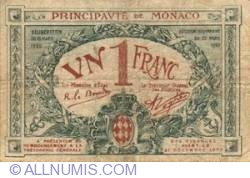 Image #1 of 1 Franc 1920
