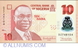 Image #1 of 10 Naira 2011 - bancnotă de înlocuire