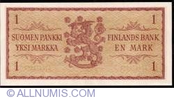 Image #2 of 1 Markka 1963 - signatures Simonen/ Luukka