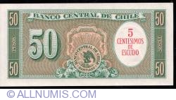 5 Centisimos on 50 Pesos ND (1960-1961)