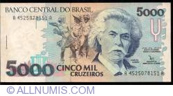 Image #1 of 5,000 Cruzeiros ND (1992)