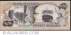 Image #2 of 20 Dollars ND (1996) - semnături Lawrence Williams / Ashni Singh