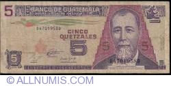 Image #1 of 5 Quetzales 1993