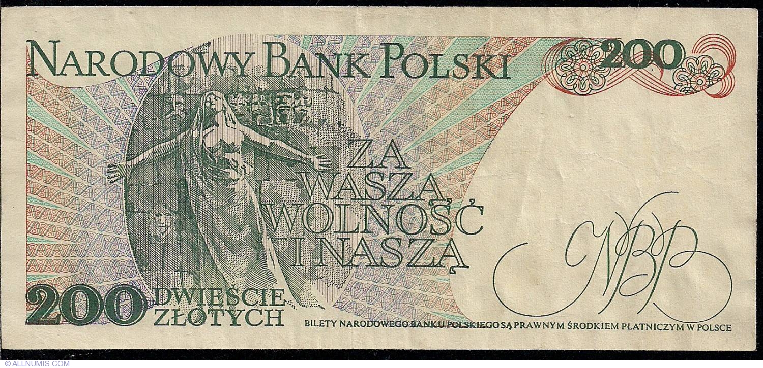 200 Zlotych 1988 (1. XII.), 1974-1988 Issue - Poland - Banknote - 1018