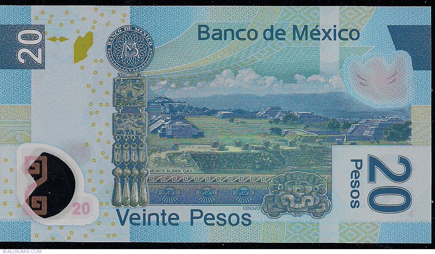 MEXICO  20  PESOS 2006  Serie A   P 122 b  Uncirculated 