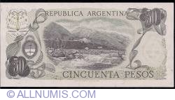 Image #2 of 50 Pesos ND (1976-1978) - semnături Alberto J. Camps/ Adolfo César Diz