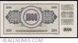 Image #2 of 1000 Dinari 1978 (12. VIII.)