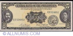 Image #1 of 5 Pesos ND (1949)