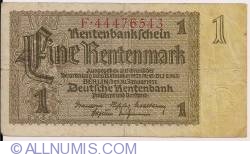 1 Rentenmark 1937 - 8 digit serial