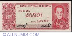 Image #1 of 100 Pesos Bolivianos L1962