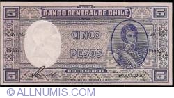 Image #1 of 5 Pesos = 1/2 Condor ND (1958-1959)