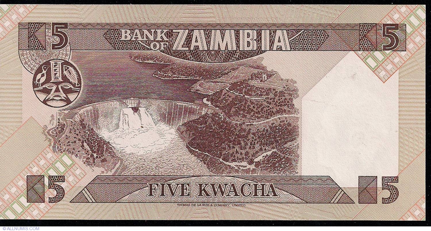 ND 2 Kwacha Zambia 7 UNC 24c Sign P-24 1980-1988